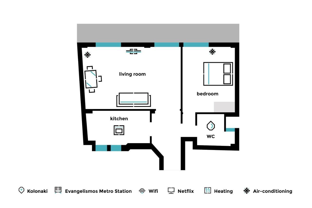 Desirable 1Bd Apartment In Kolonaki By Upstreet 雅典 外观 照片